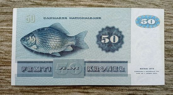 Werty71 Дания 50 крон 1972 банкнота карась