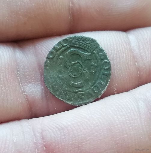 Солид шеляг 1613 г редкая орел