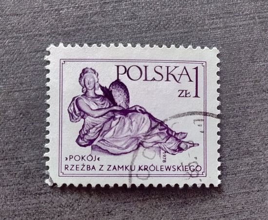 Марка Польша 1978 год Скульптура