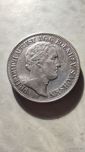 Германия 1 таллер саксонии 1853г