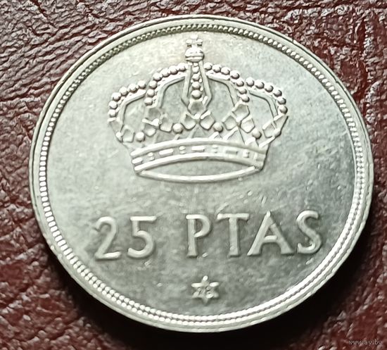 Испания 25 песет, 1975       78 внутри звезды    ( 1-12-4 )