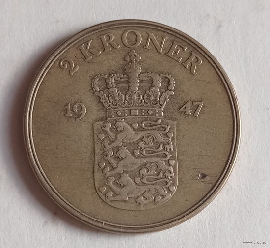 Дания 2 кроны 1947 год