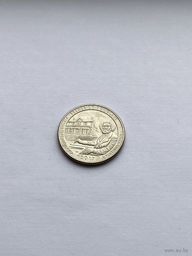 25 центов 2017 г., Национальное историческое место Фредерика Дугласа, Округ Колумбия, США