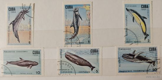 РАСПРОДАЖА КОЛЛЕКЦИИ. Куба. марки "киты, дельфины"