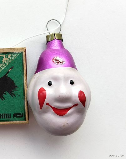 Ёлочная игрушка. Клоун. Н-60.