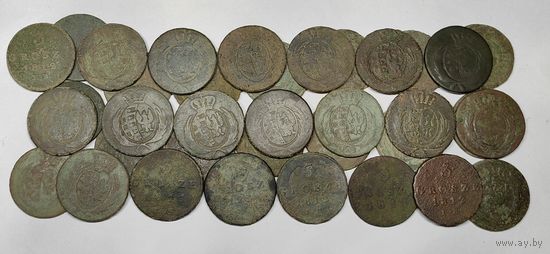 Лот монет Герцогство Варшавское. 36 штук