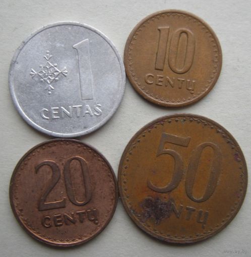 Монеты Литвы 1991 г..
