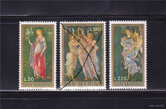 Сан Марино 1972 искусство живопись ** Ботичелли