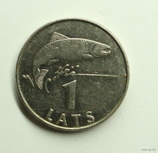 Латвия, 1 лат, 2008 год