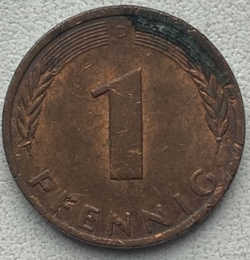 Германия 1 пфенниг 1978 г. D