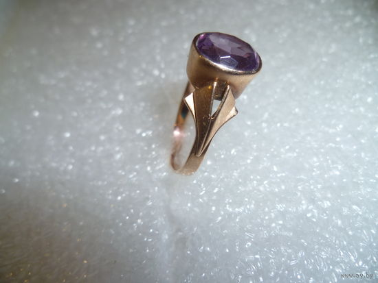Редкое Кольцо Au 583 СССР С Александритом