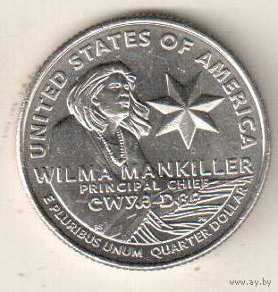 США квотер 2022 Выдающиеся Женщины Вильма Манкиллер двор P