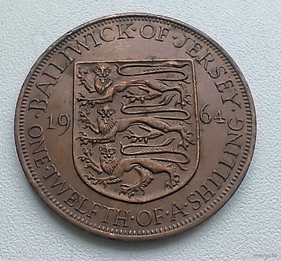 Джерси 1/12 шиллинга, 1964  1-12-10