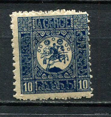 Грузия - 1919 - Герб 10К - [Mi.1A] - 1 марка. MNH.  (Лот 8Jp)-T4P4