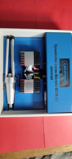 Динамический Стерео-Микрофон Grundig GDSM 331. С рубля. Дикий Нульц. Новый в Упаковке.