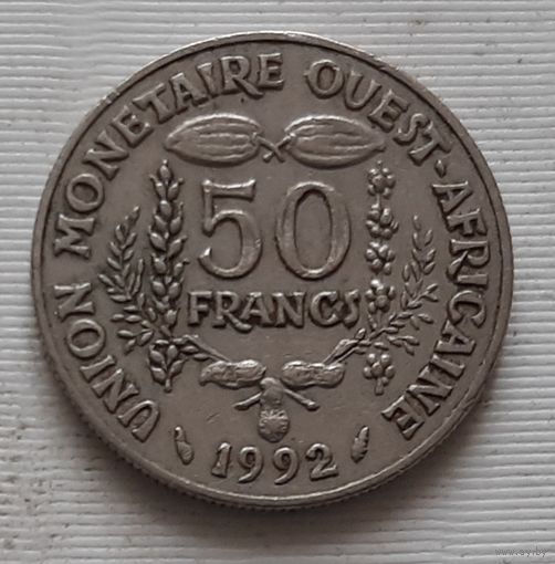 50 франков 1992 г. Западная Африка