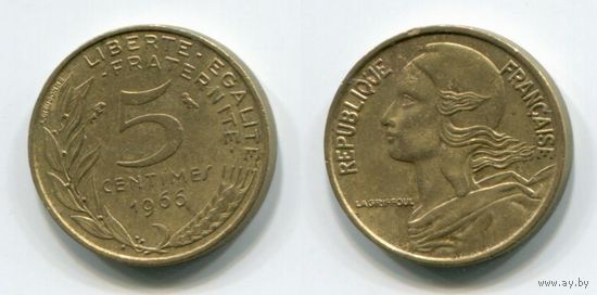 Франция. 5 сантимов (1966)