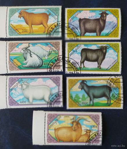 Монголия 1988 Козы .