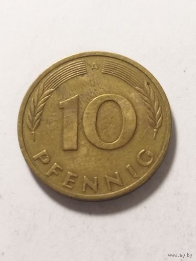 Германия 10 пфенинг 1992 А