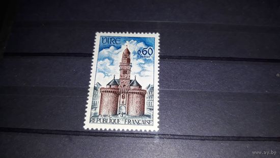 Марка Франция архитектура туризм города часы 1967