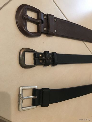 Ремень женский унисекс винтаж Bossini натуральная кожа