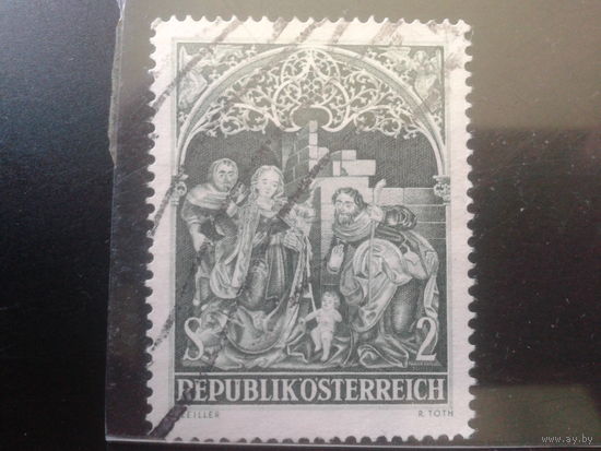 Австрия 1967 Рождество, живопись, 15 век