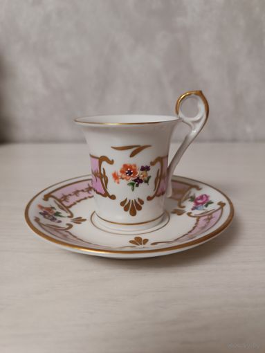 Чашка с блюдцем для кофе ГДР