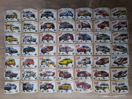 Вкладыши Turbo (Турбо) Rally (Ралли) 49шт, без повторов