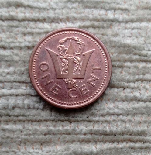 Werty71 Барбадос 1 цент 2002 Трезубец