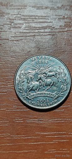 США Штаты и территории 25 центов (квотер) Невада 2006