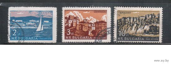 Болгария-1962, (Мих.1319-1321) , гаш. , Стандарт, Ландшафты (полная серия)