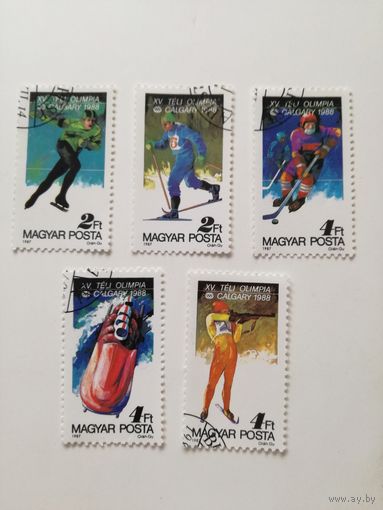 Венгрия 1987. Зимние Олимпийские Игры-Калгари, Канада.