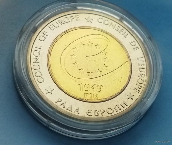 Украина 5 гривен, 2009 60 лет Совету Европы
