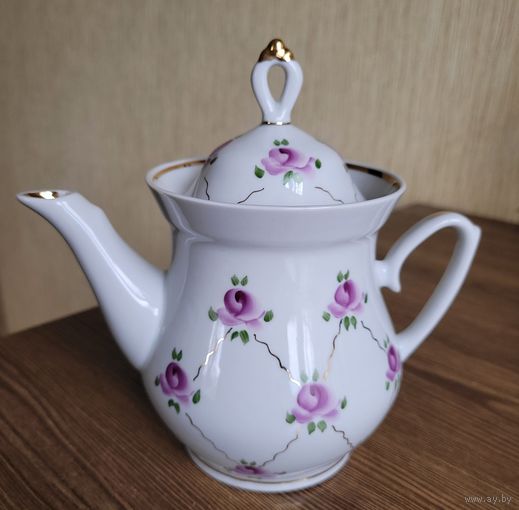 Чайник заварочный,  ручная роспись,  МФФЗ.