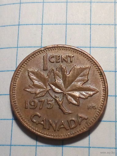 1 цент  Канада 1975  год.