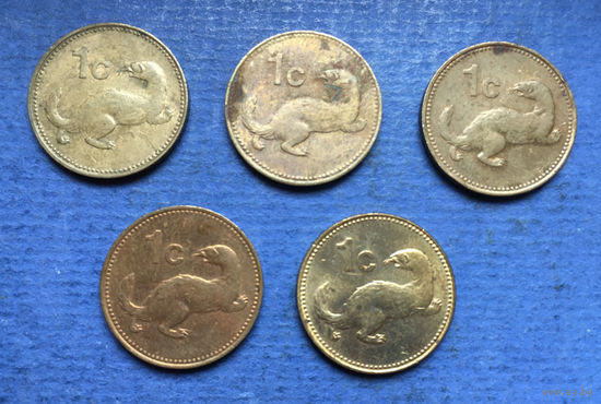 Мальта 1 цент 1986, 1991, 1998, 2004