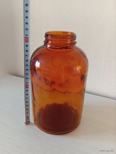 Аптечная банка СССР, цветное стекло,