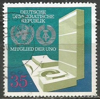 ГДР. Принятие ГДР в ООН. 1973г. Mi#1883.