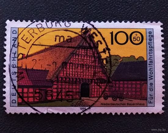 Марка Германия 1995 год Архитектура
