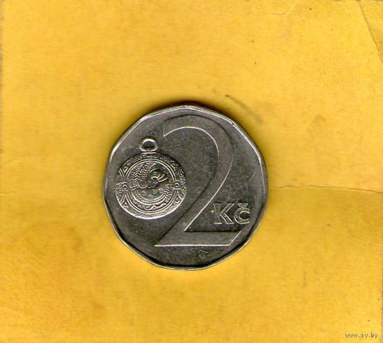 Чехия 2 кроны 1993г.