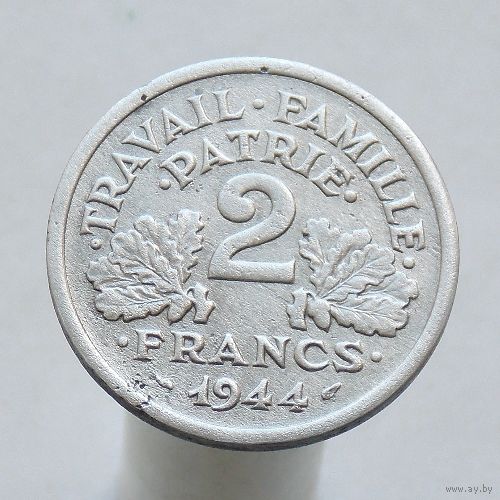 Франция 2 франка 1944  Режим Виши