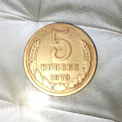 5 копеек 1973 года СССР. Монета пореже!