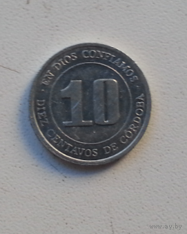 10 сентаво 1974 г. Никарагуа.  FAO