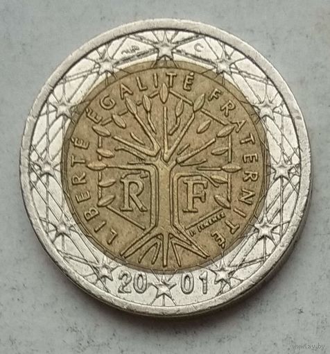Франция 2 евро 2001 г.