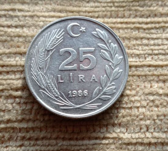 Werty71 Турция 25 лир 1986