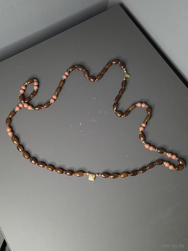 Бусы СССР с кулоном