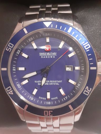 Часы Swiss Military Hanowa 6-5161.2.04.003 Швейцария 10бар,Сапфировое стекло