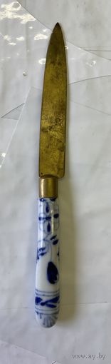 Нож для бумаг с клеймом, латунь