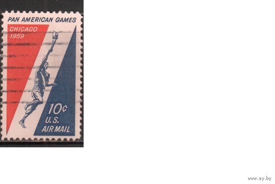США-1959, (Мих.759) , гаш. , Спорт (одиночка)