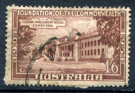 Австралия - 1951г. - 50 лет содружеству Австралии - 1 марка - гашёная [Mi 212]. #3-WB-87-A-1